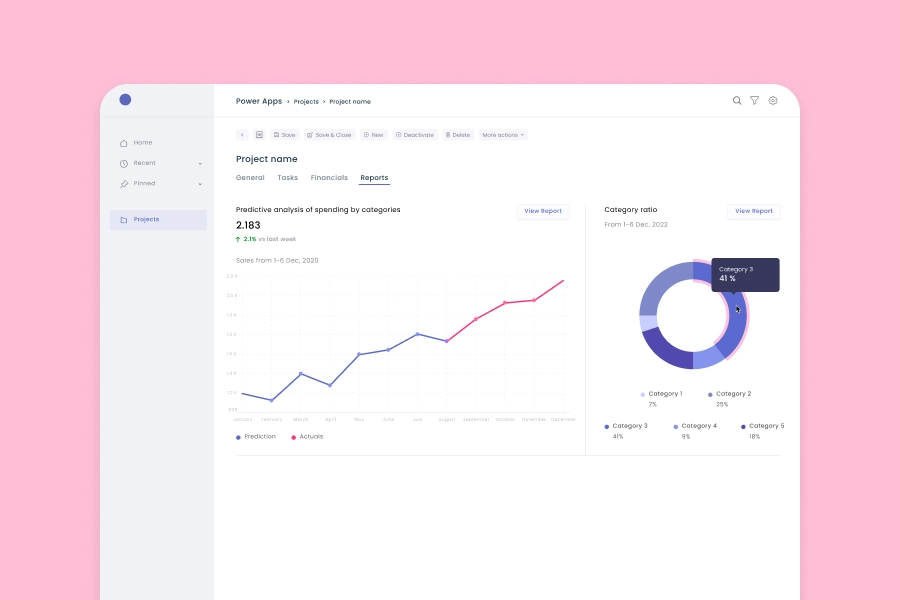 Custom Financial Data Grid Control for Power Apps